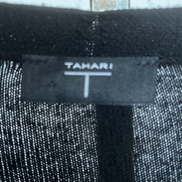 Tahari Long Black Wool Blend Sweater XL - Picture 3 of 6